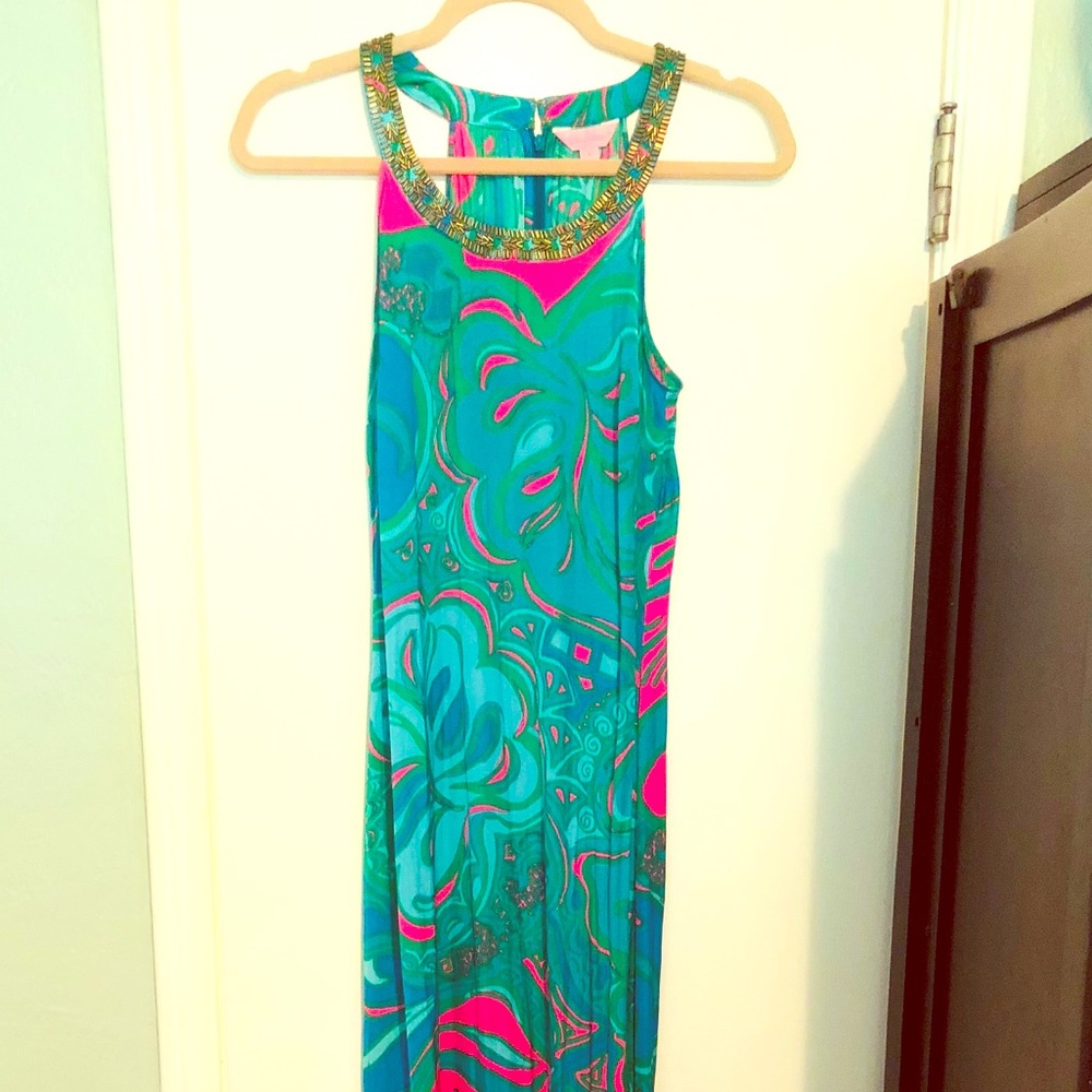 Lilly Pulitzer Silk Maxi Dress 💕🍍